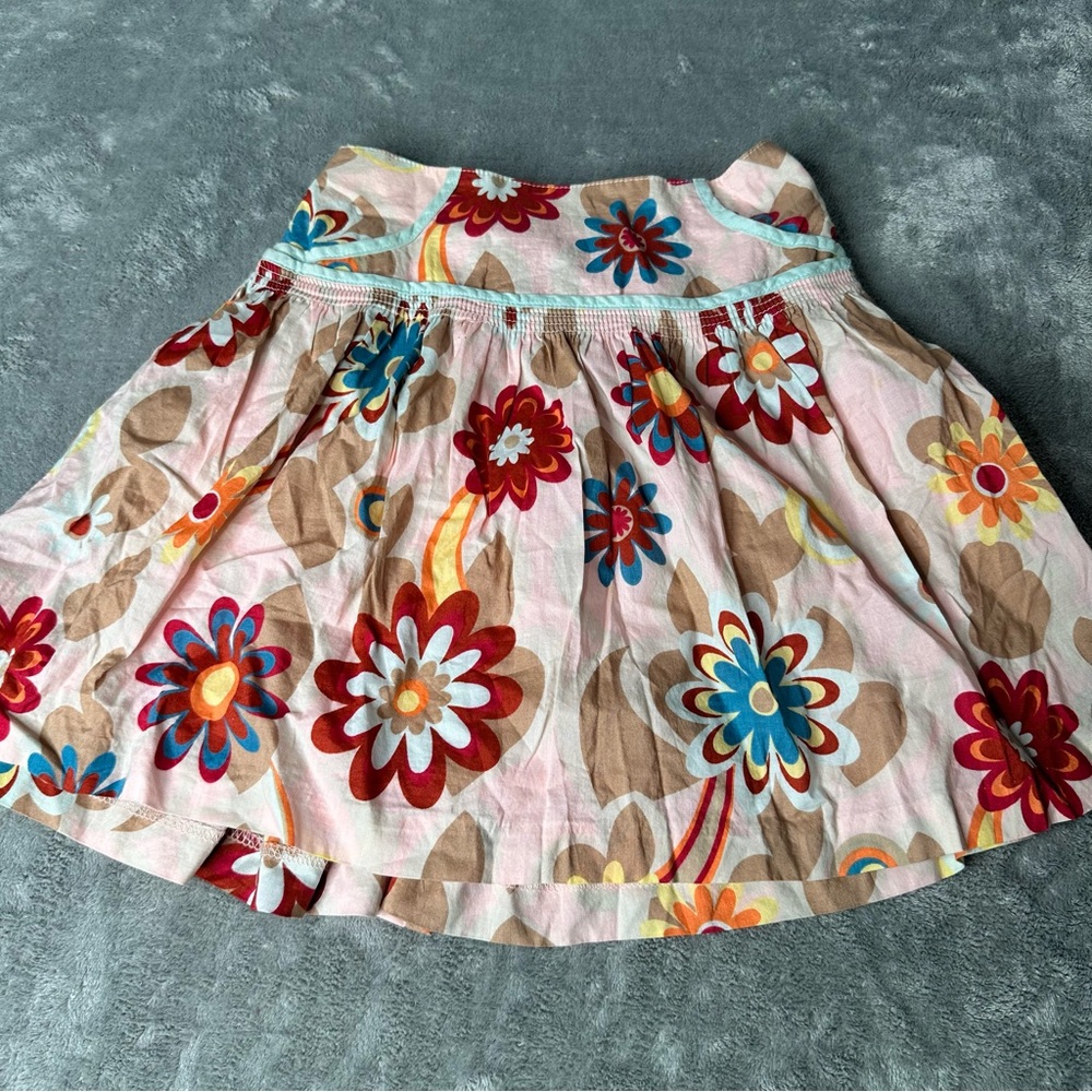 Vintage Y2K Old Navy Floral Circle Skirt Little Girls Size 5